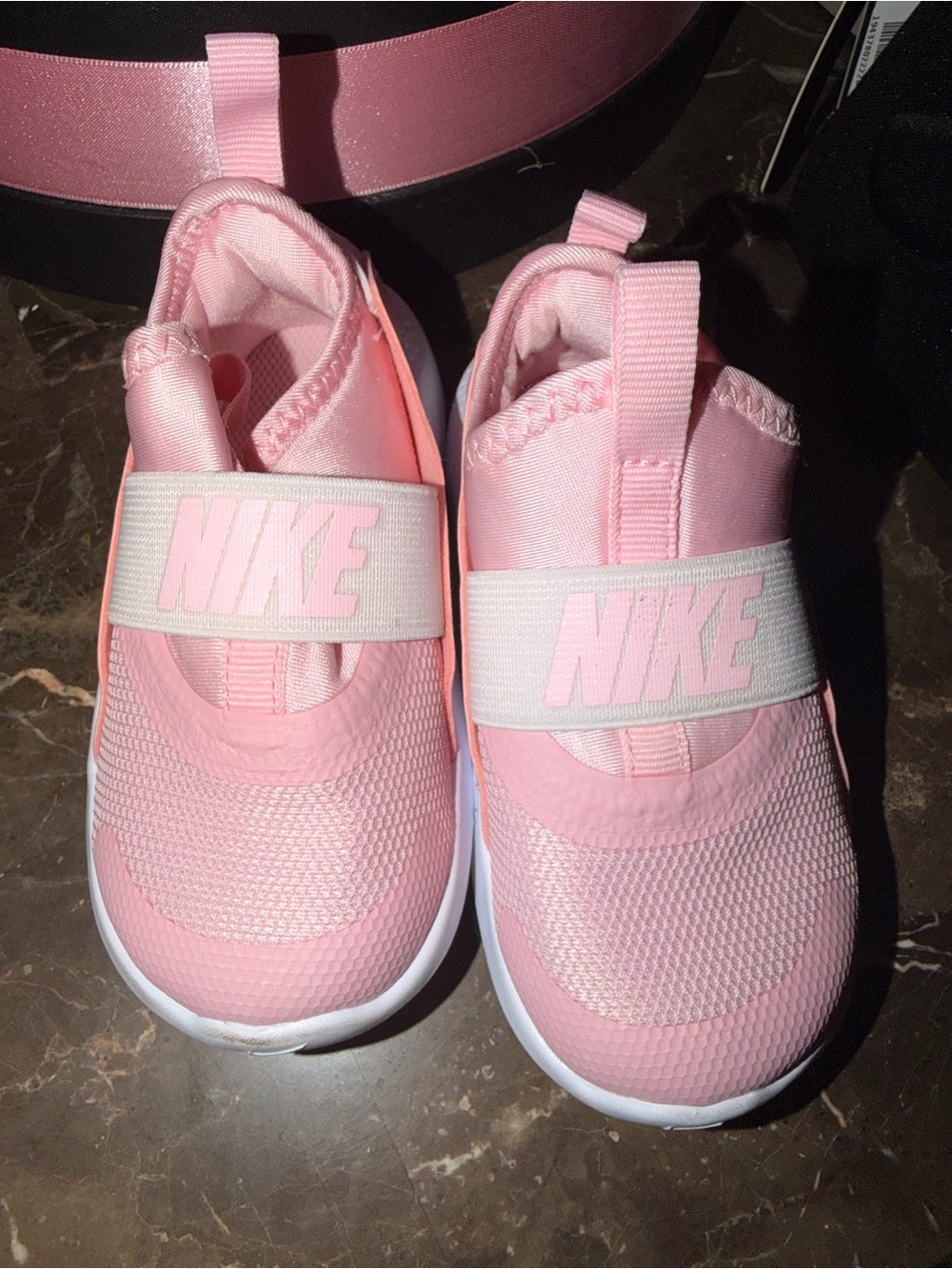 Nike Kids Pink Slip-On Comfort Sneakers